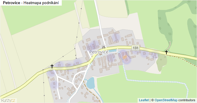 Petrovice - mapa podnikání