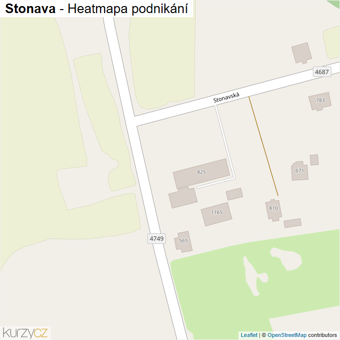 Mapa Stonava - Firmy v obci.