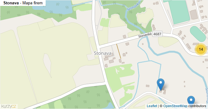 Stonava - mapa firem