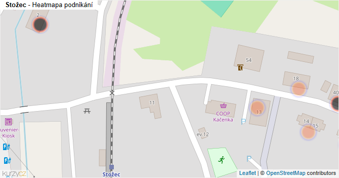 Stožec - mapa podnikání