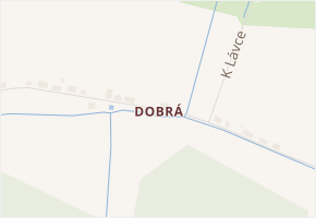 Dobrá v obci Stožec - mapa části obce