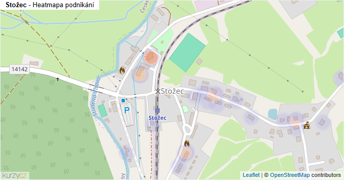 Stožec - mapa podnikání