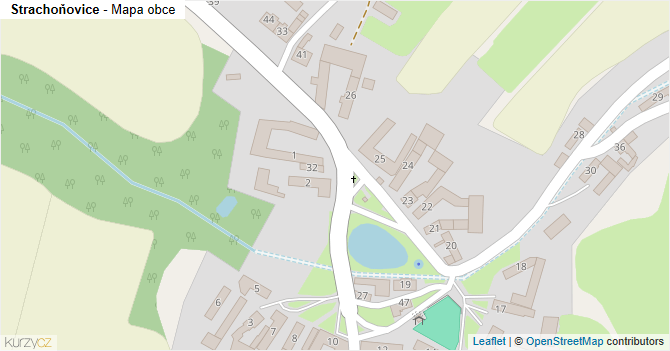 Strachoňovice - mapa obce