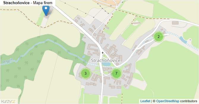 Strachoňovice - mapa firem