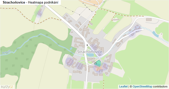 Strachoňovice - mapa podnikání
