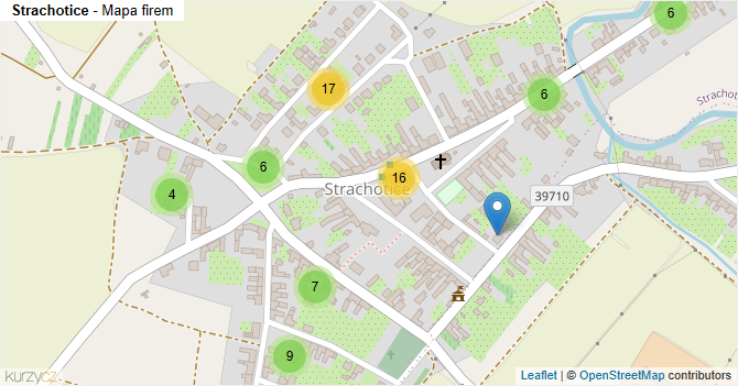 Strachotice - mapa firem