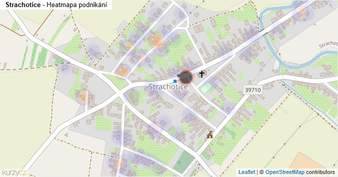 Strachotice - mapa podnikání