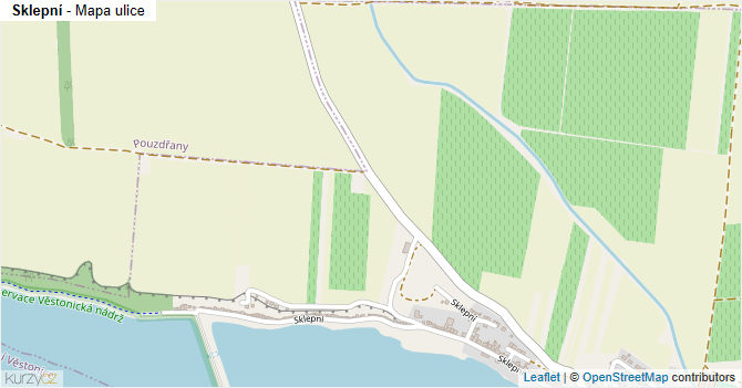 Sklepní - mapa ulice