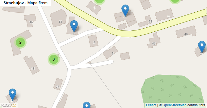 Strachujov - mapa firem