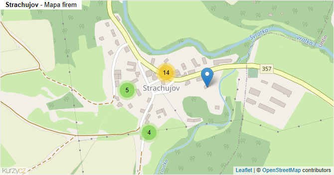 Strachujov - mapa firem