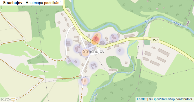 Strachujov - mapa podnikání