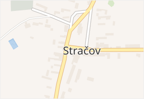 Stračov v obci Stračov - mapa části obce