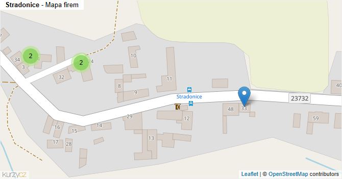 Stradonice - mapa firem