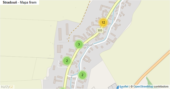 Stradouň - mapa firem