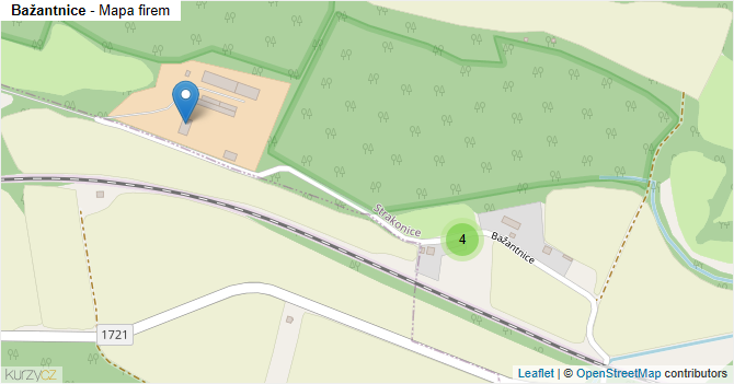 Bažantnice - mapa firem