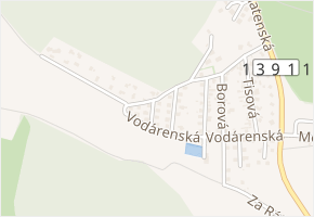 Březová v obci Strakonice - mapa ulice