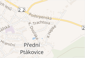 Bučkova v obci Strakonice - mapa ulice