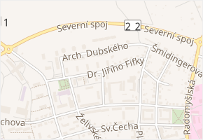 Dr. Jiřího Fifky v obci Strakonice - mapa ulice