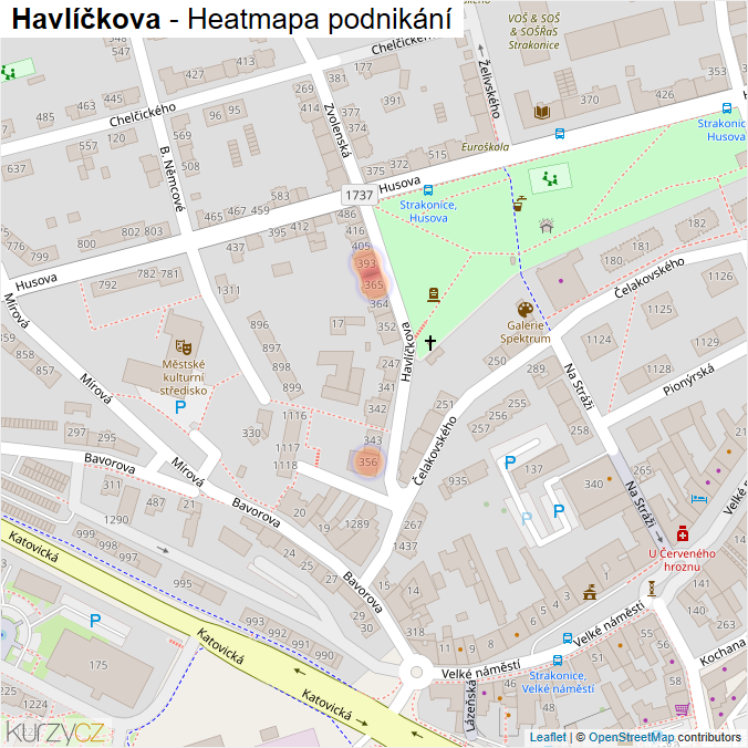 Mapa Havlíčkova - Firmy v ulici.