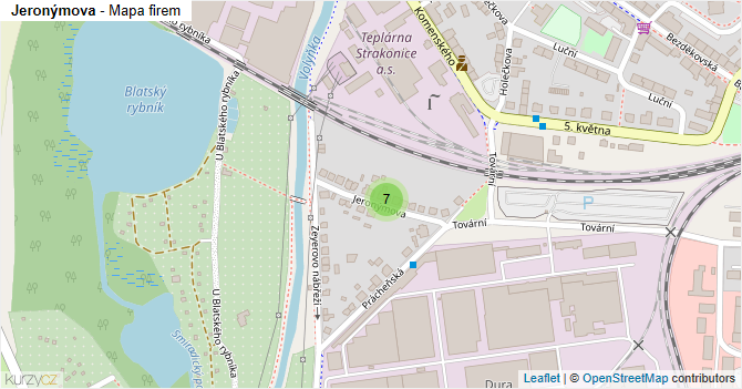 Jeronýmova - mapa firem