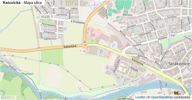 Katovická - mapa ulice