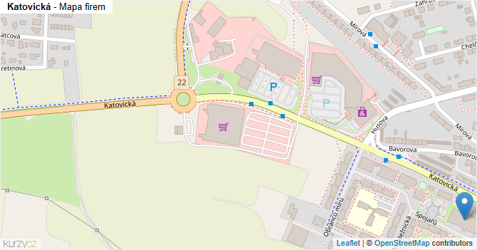 Katovická - mapa firem
