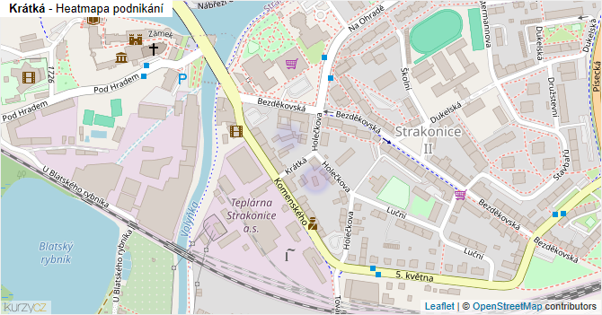Krátká - mapa podnikání