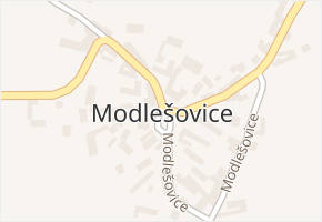 Modlešovice v obci Strakonice - mapa části obce