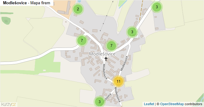 Modlešovice - mapa firem