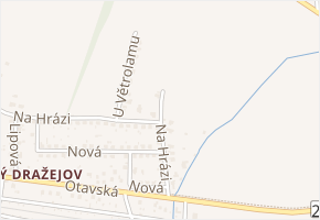 Na Rozhledech v obci Strakonice - mapa ulice
