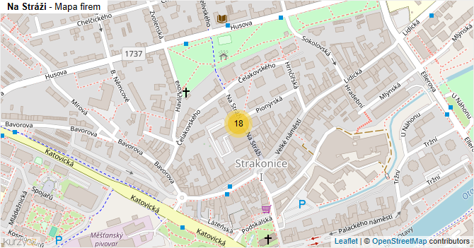 Na Stráži - mapa firem