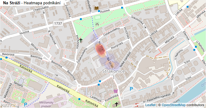 Na Stráži - mapa podnikání