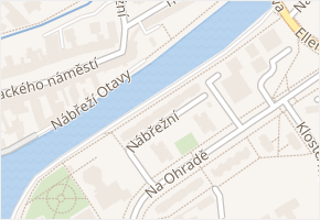 Nábřežní v obci Strakonice - mapa ulice