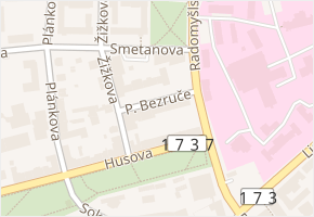 P. Bezruče v obci Strakonice - mapa ulice