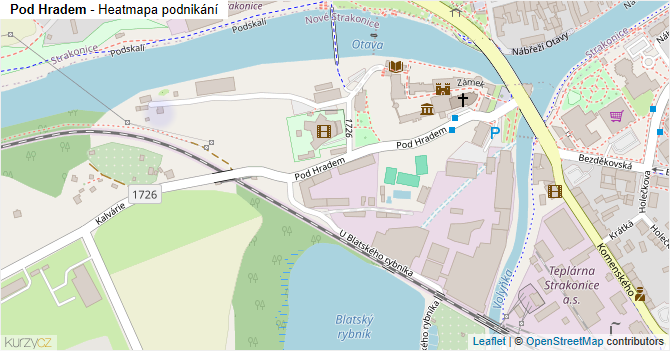 Pod Hradem - mapa podnikání