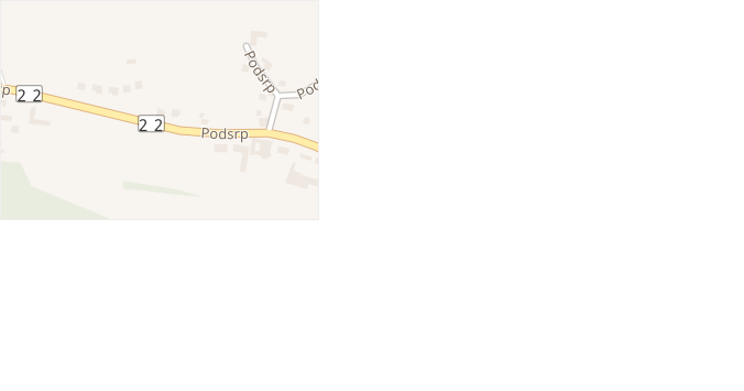 Podsrp v obci Strakonice - mapa ulice