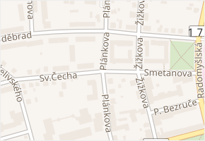 Smetanova v obci Strakonice - mapa ulice