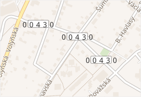 Šumavská v obci Strakonice - mapa ulice