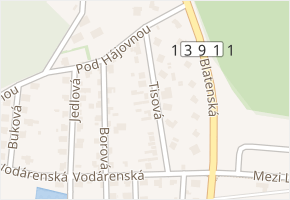 Tisová v obci Strakonice - mapa ulice