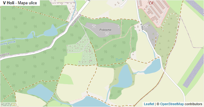 V Holi - mapa ulice