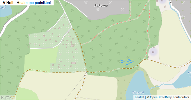 V Holi - mapa podnikání