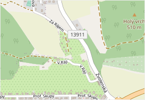 V Ráji v obci Strakonice - mapa ulice