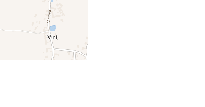 Virtova v obci Strakonice - mapa ulice