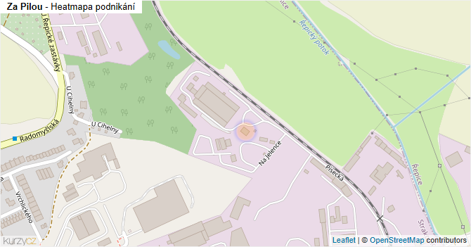 Za Pilou - mapa podnikání