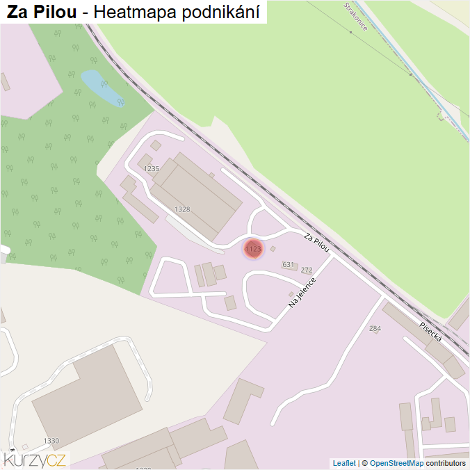 Mapa Za Pilou - Firmy v ulici.