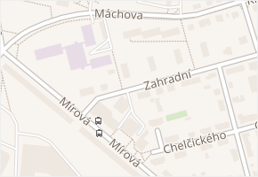 Zahradní v obci Strakonice - mapa ulice