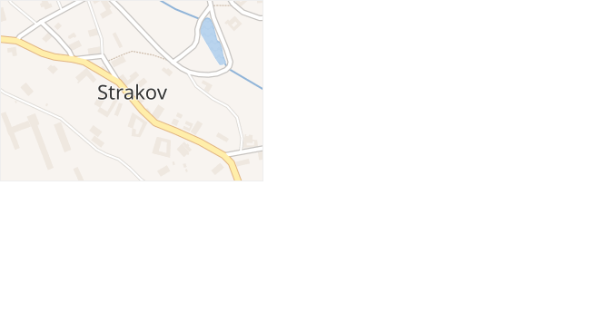 Strakov v obci Strakov - mapa části obce