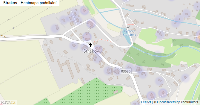 Strakov - mapa podnikání