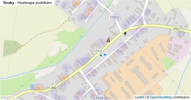 Straky - mapa podnikání