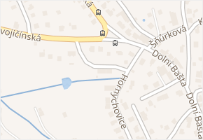 Horečka v obci Štramberk - mapa ulice